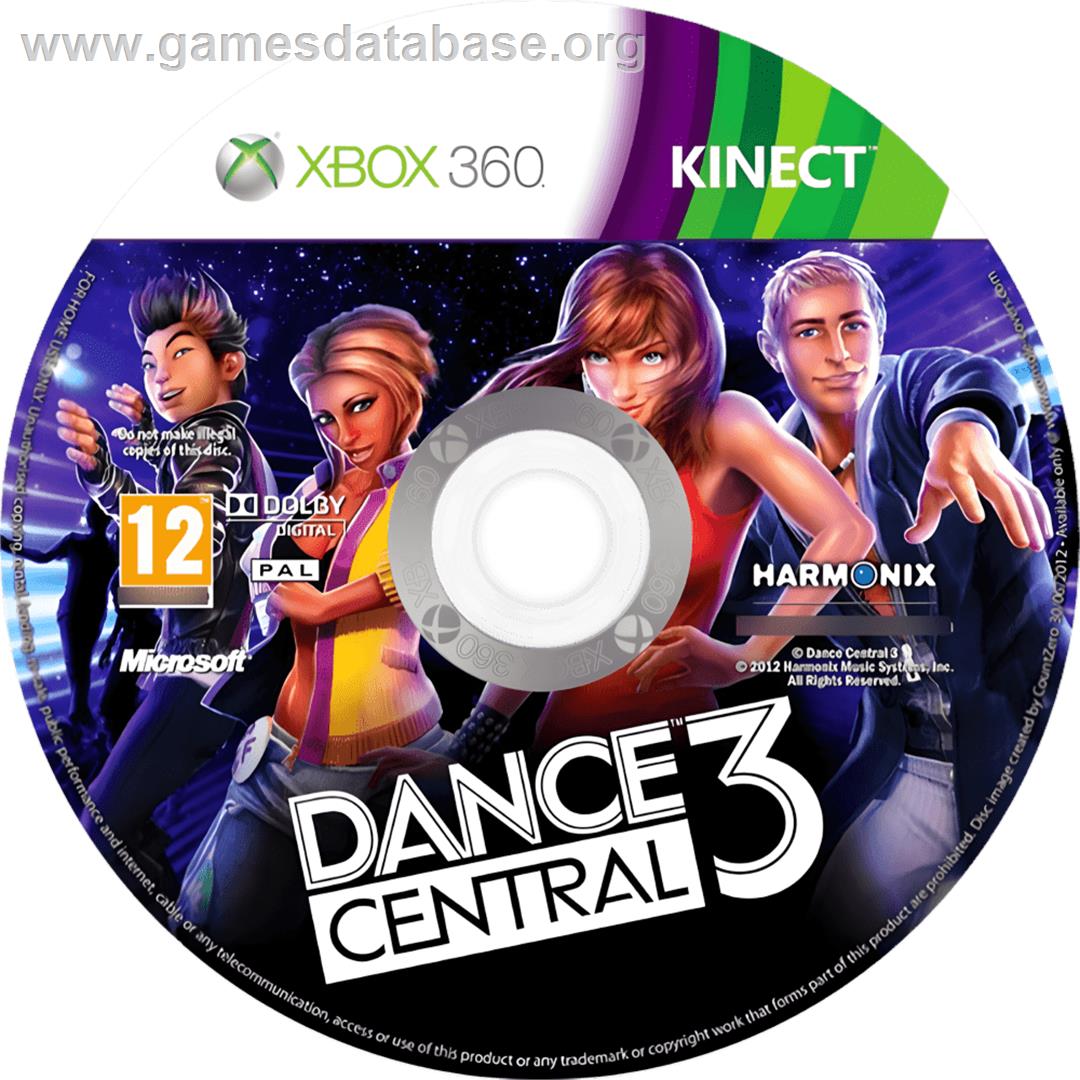 Dance Central 3 - Microsoft Xbox 360 - Artwork - Cartridge